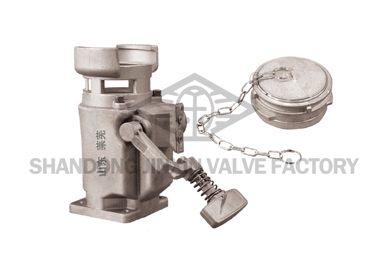 Flange type oil drain valve